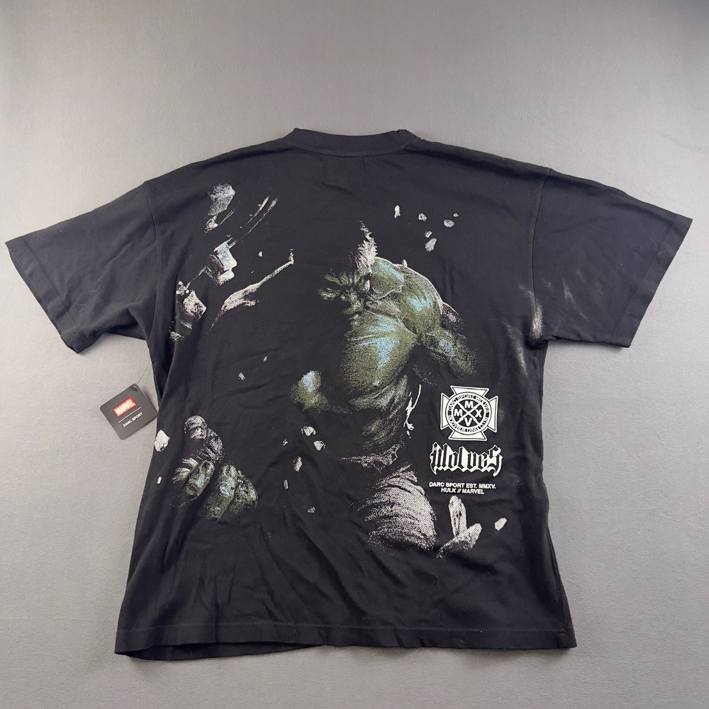Darc Sport x Marvel Hulk Clash Oversized Graphic T-Shirt Black Mens XL NEW